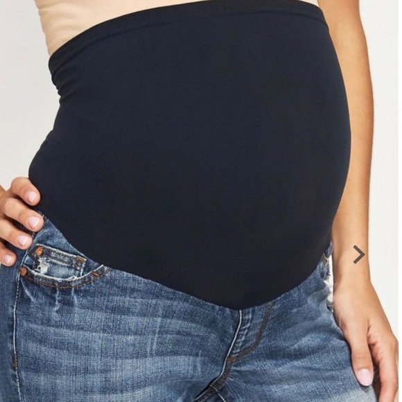 *SOLD*NWT Maternity Distressed Girlfriend Jeans - Picture 2 of 6